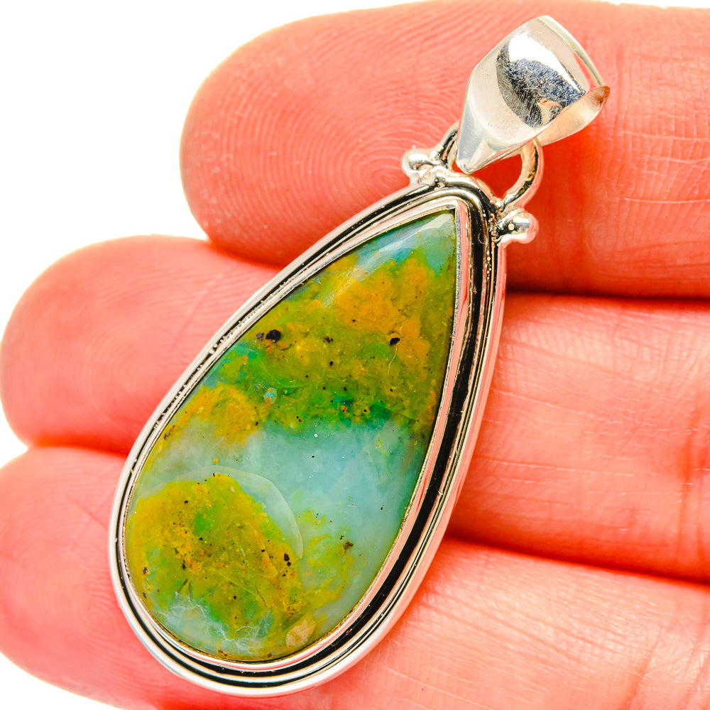 Peruvian Opal Pendants handcrafted by Anasilvercos - PD16904
