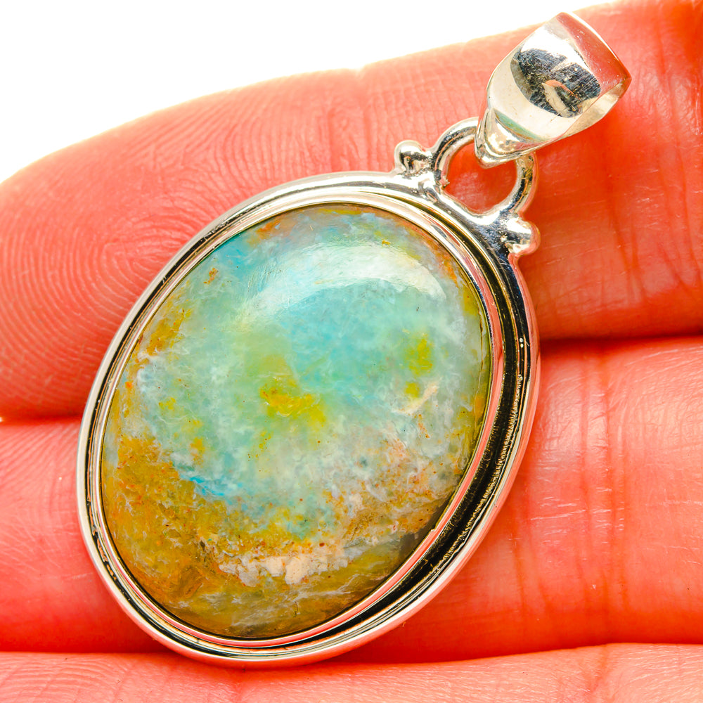 Peruvian Opal Pendants handcrafted by Anasilvercos - PD16911