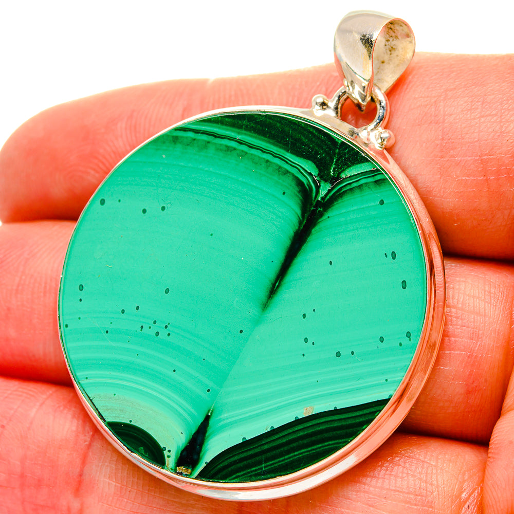 Malachite Pendants handcrafted by Anasilvercos - PD16913