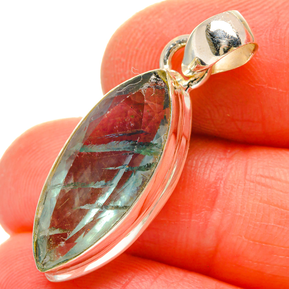 Green Fluorite Pendants handcrafted by Anasilvercos - PD16916