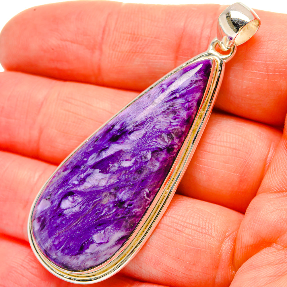 Charoite Pendants handcrafted by Anasilvercos - PD16932