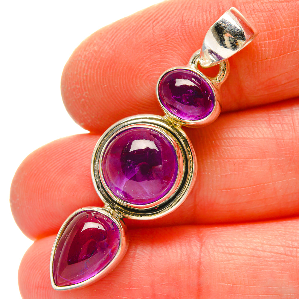Amethyst Pendants handcrafted by Anasilvercos - PD16937