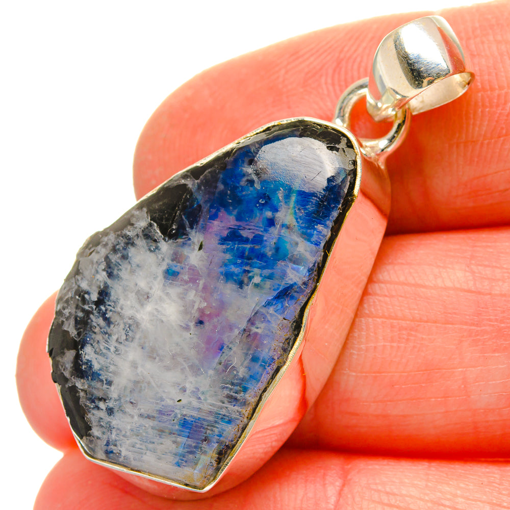 Rainbow Moonstone Pendants handcrafted by Anasilvercos - PD16947