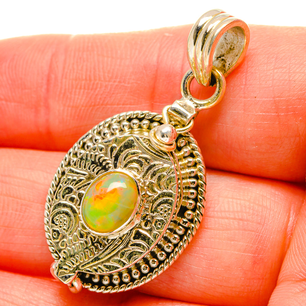 Ethiopian Opal Pendants handcrafted by Anasilvercos - PD16955