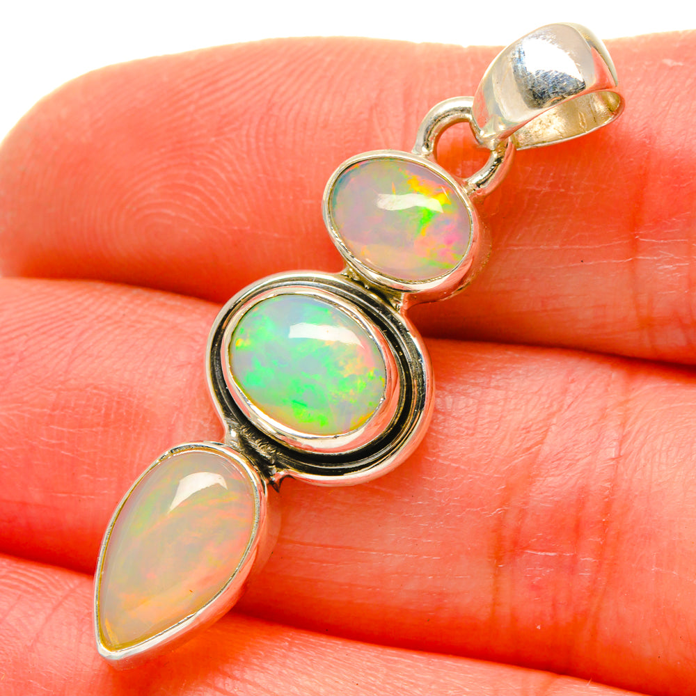 Ethiopian Opal Pendants handcrafted by Anasilvercos - PD16956