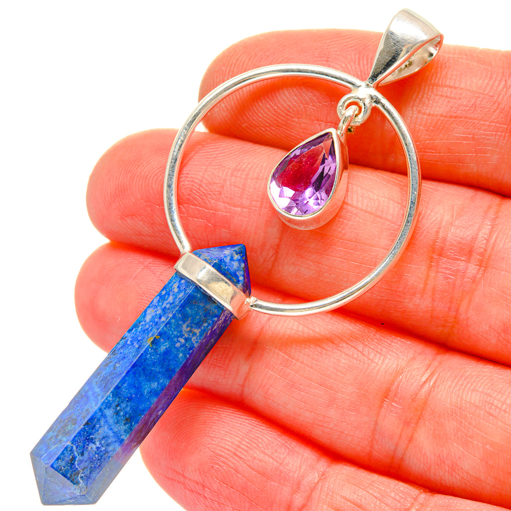 Lapis Lazuli Pendants handcrafted by Anasilvercos - PD16963