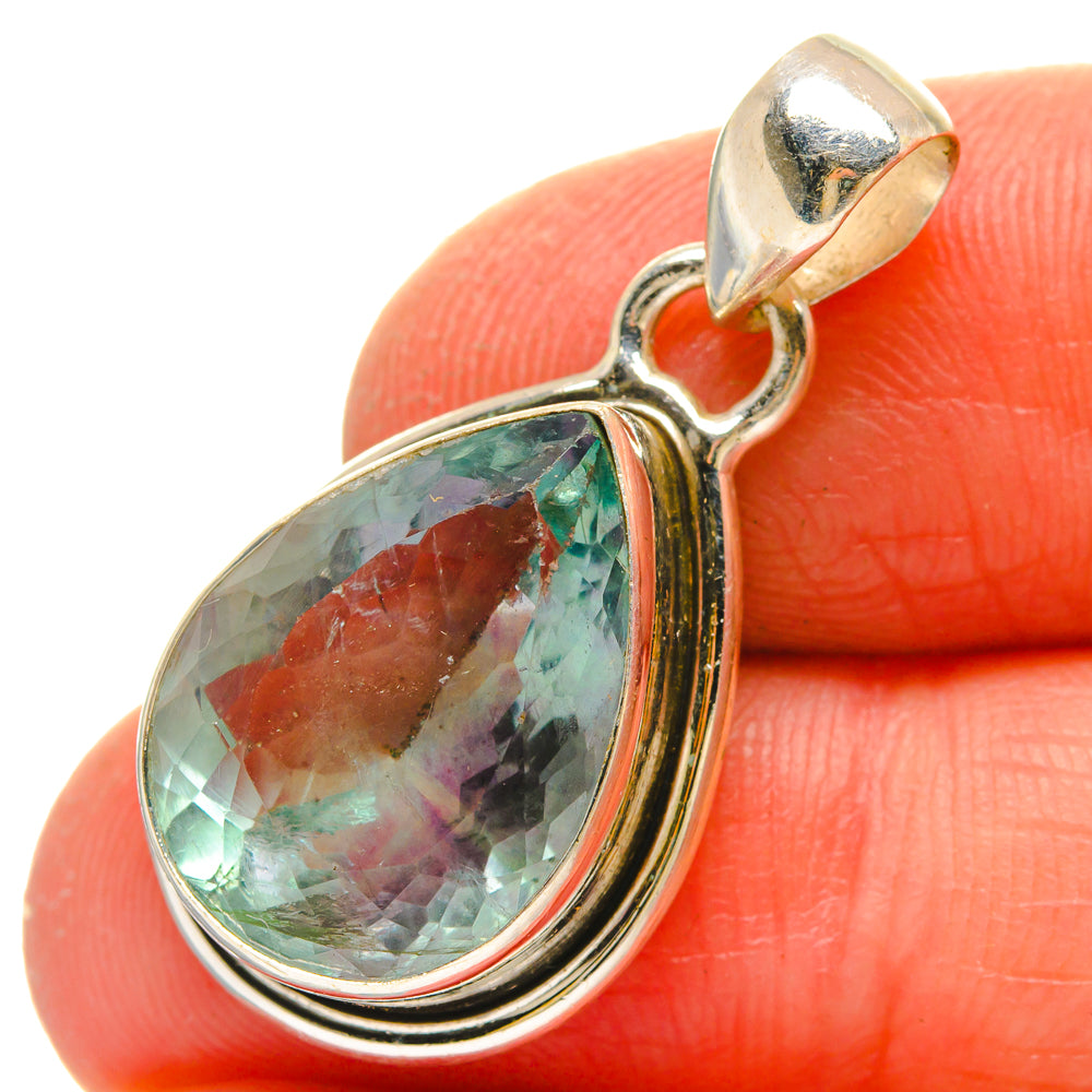 Blue Fluorite Pendants handcrafted by Anasilvercos - PD16965