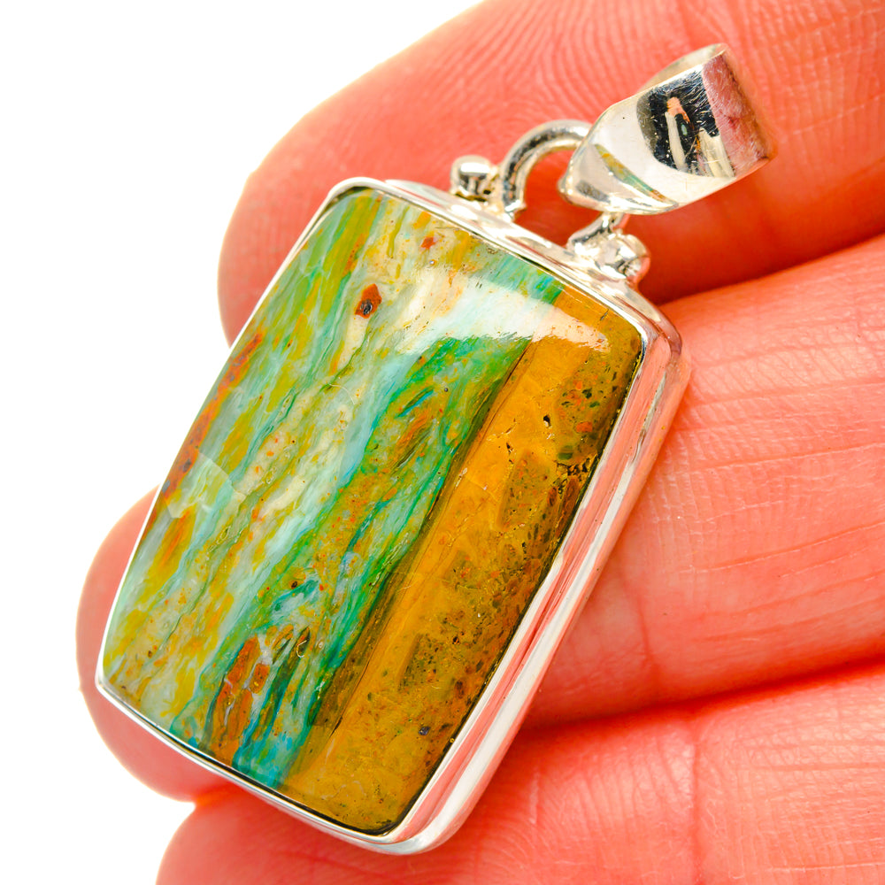 Peruvian Opal Pendants handcrafted by Anasilvercos - PD16966