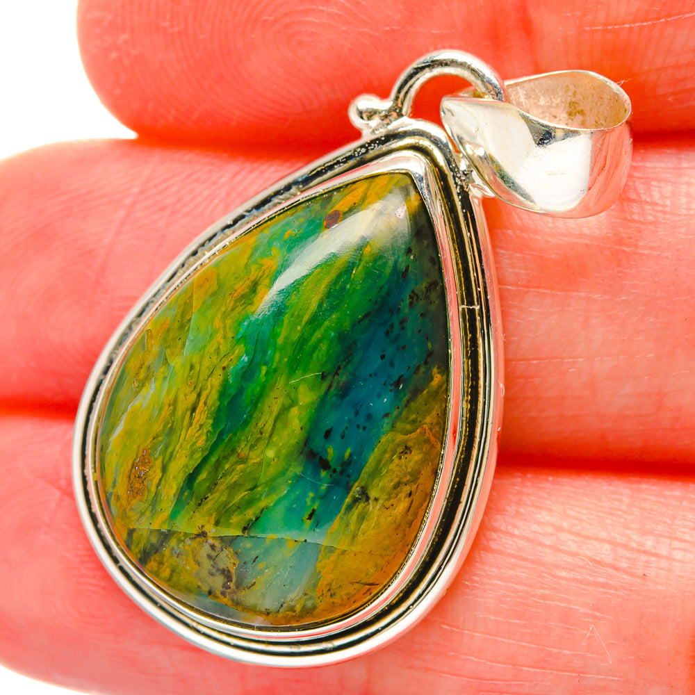 Peruvian Opal Pendants handcrafted by Anasilvercos - PD16973