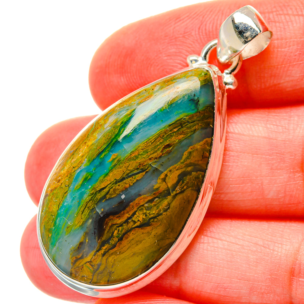 Peruvian Opal Pendants handcrafted by Anasilvercos - PD16984