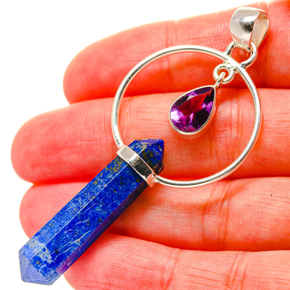 Lapis Lazuli Pendants handcrafted by Anasilvercos - PD16987
