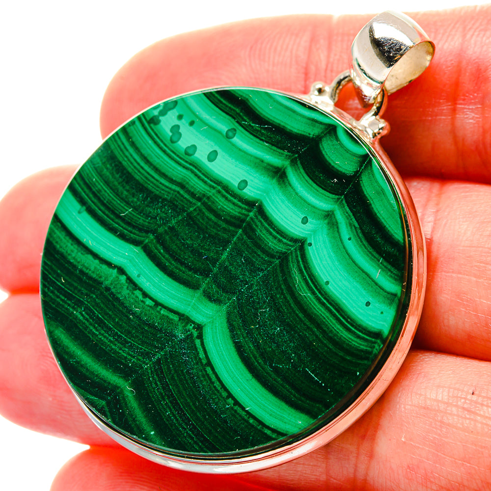 Malachite Pendants handcrafted by Anasilvercos - PD16989
