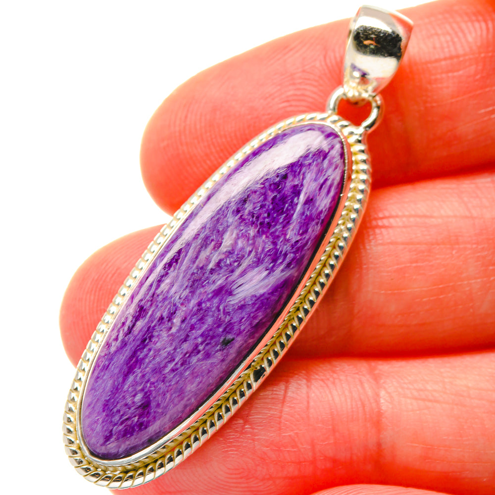 Charoite Pendants handcrafted by Anasilvercos - PD17005