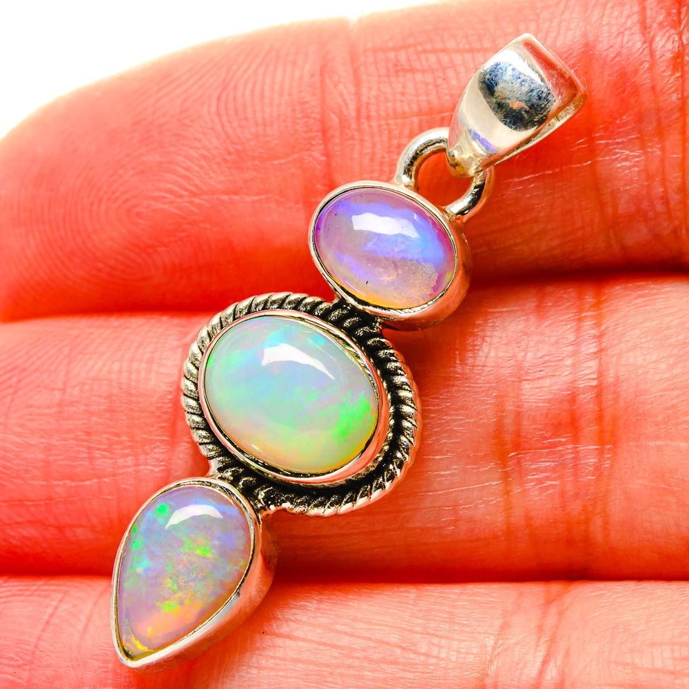 Ethiopian Opal Pendants handcrafted by Anasilvercos - PD17021