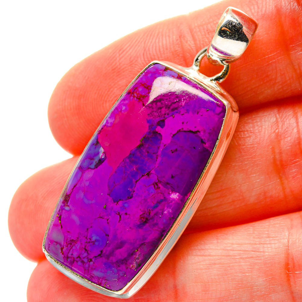 Purple Copper Composite Turquoise Pendants handcrafted by Anasilvercos - PD17040