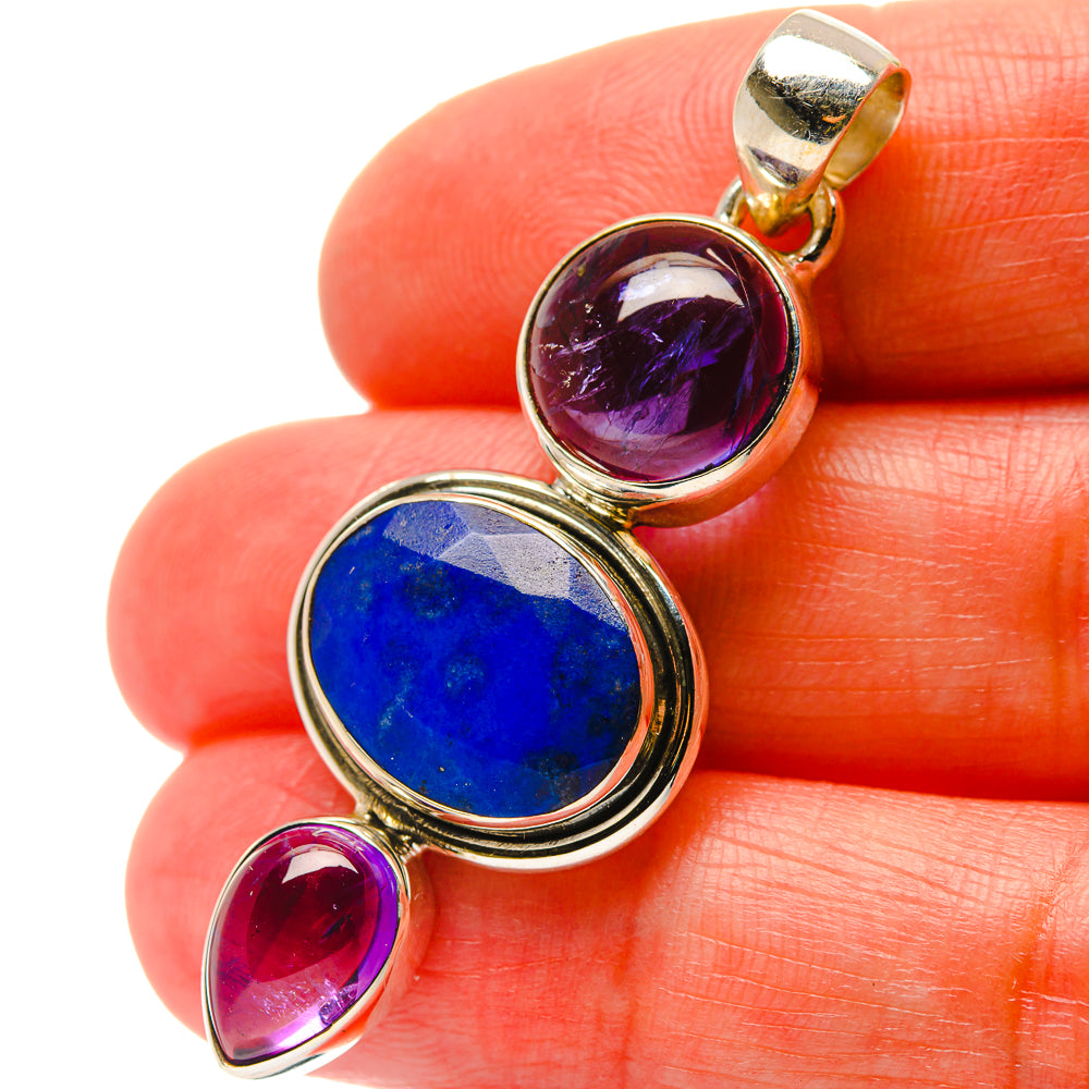 Lapis Lazuli Pendants handcrafted by Anasilvercos - PD17056