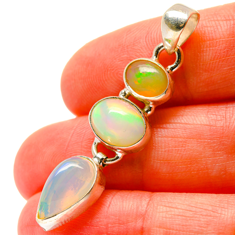 Ethiopian Opal Pendants handcrafted by Anasilvercos - PD17057
