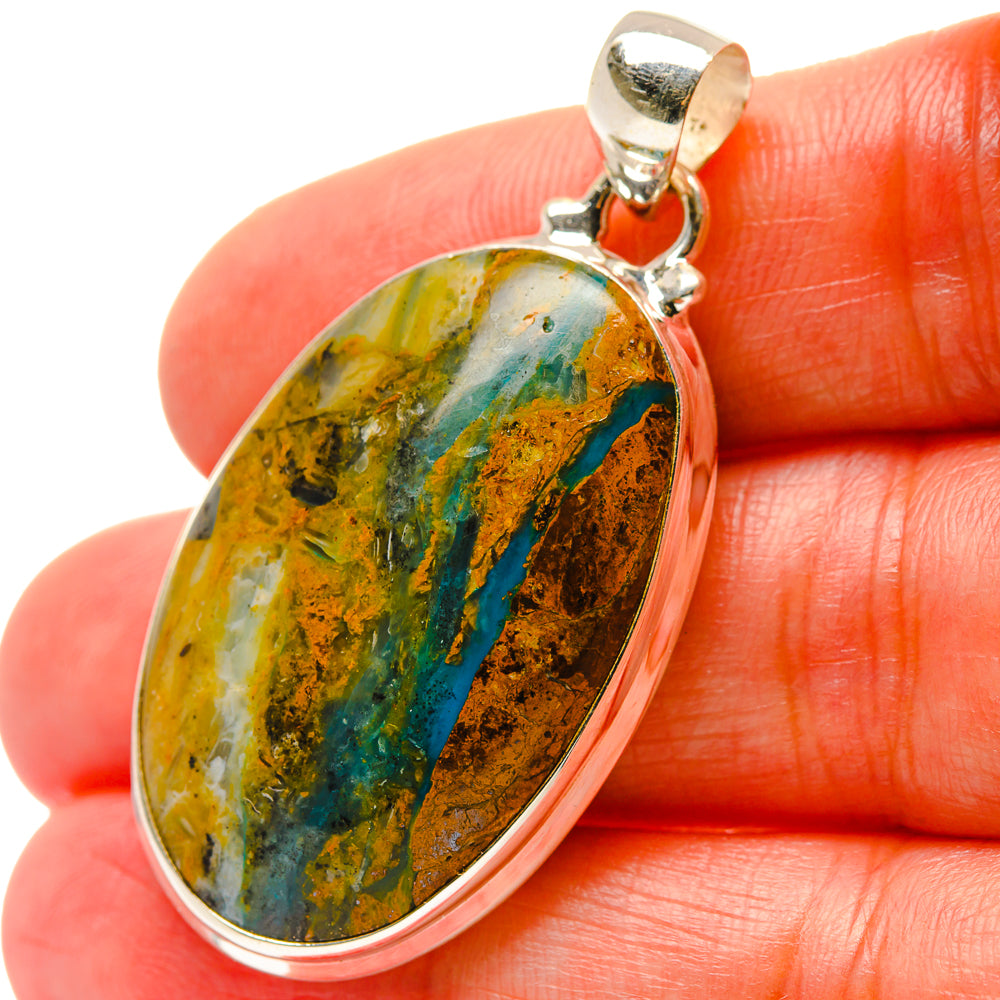 Peruvian Opal Pendants handcrafted by Anasilvercos - PD17059