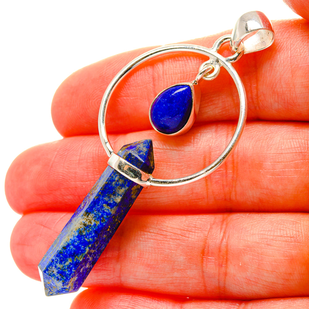 Lapis Lazuli Pendants handcrafted by Anasilvercos - PD17061
