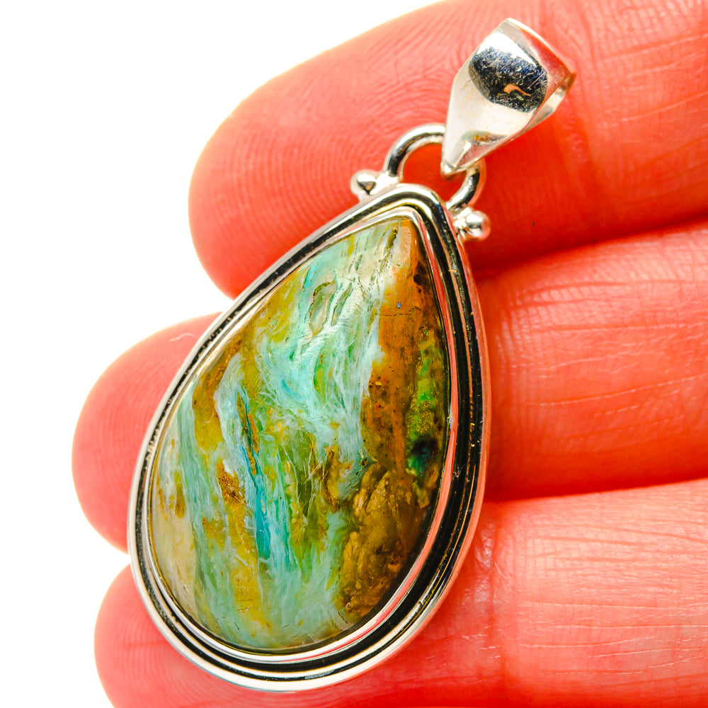 Peruvian Opal Pendants handcrafted by Anasilvercos - PD17067