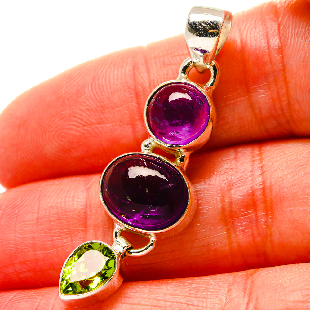 Amethyst Pendants handcrafted by Anasilvercos - PD17078