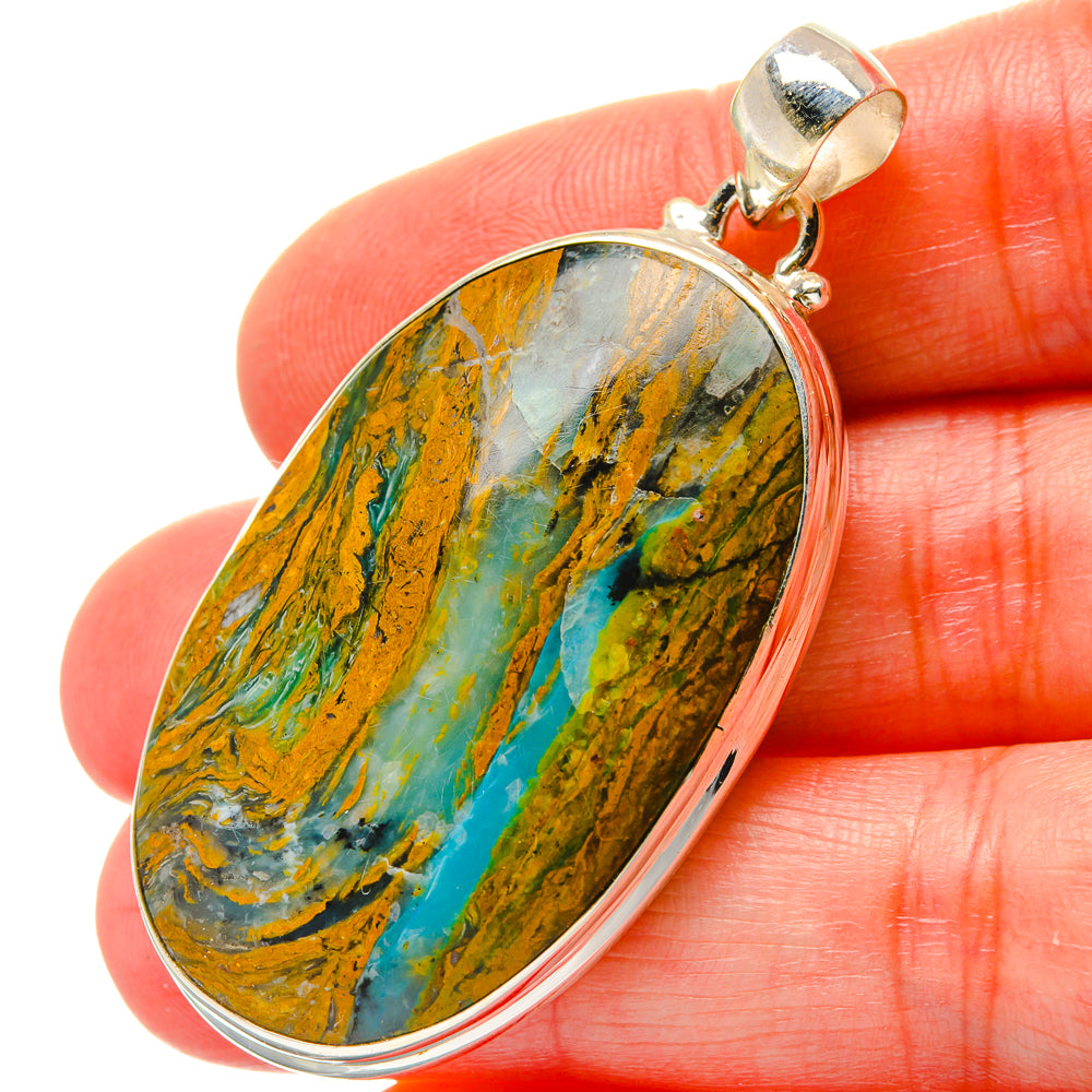 Peruvian Opal Pendants handcrafted by Anasilvercos - PD17091