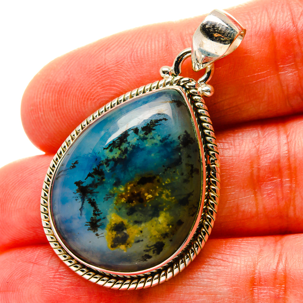 Peruvian Opal Pendants handcrafted by Anasilvercos - PD17093