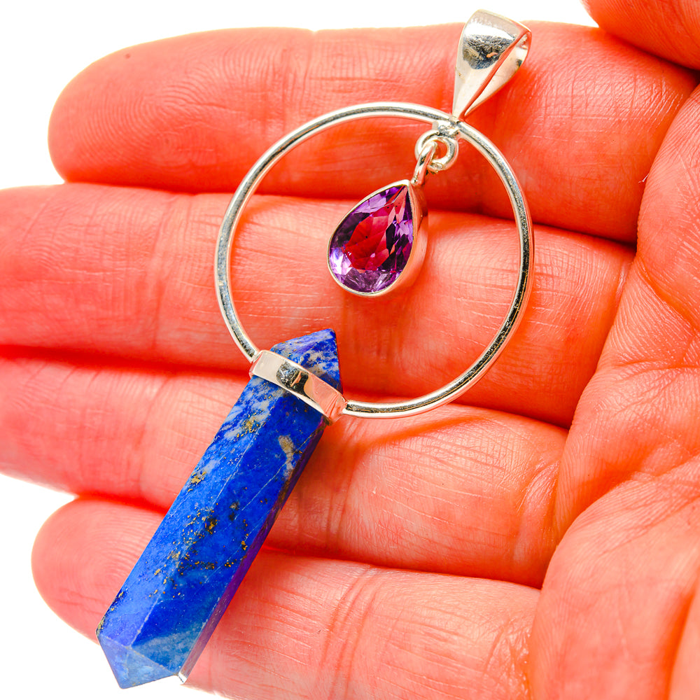 Lapis Lazuli Pendants handcrafted by Anasilvercos - PD17094
