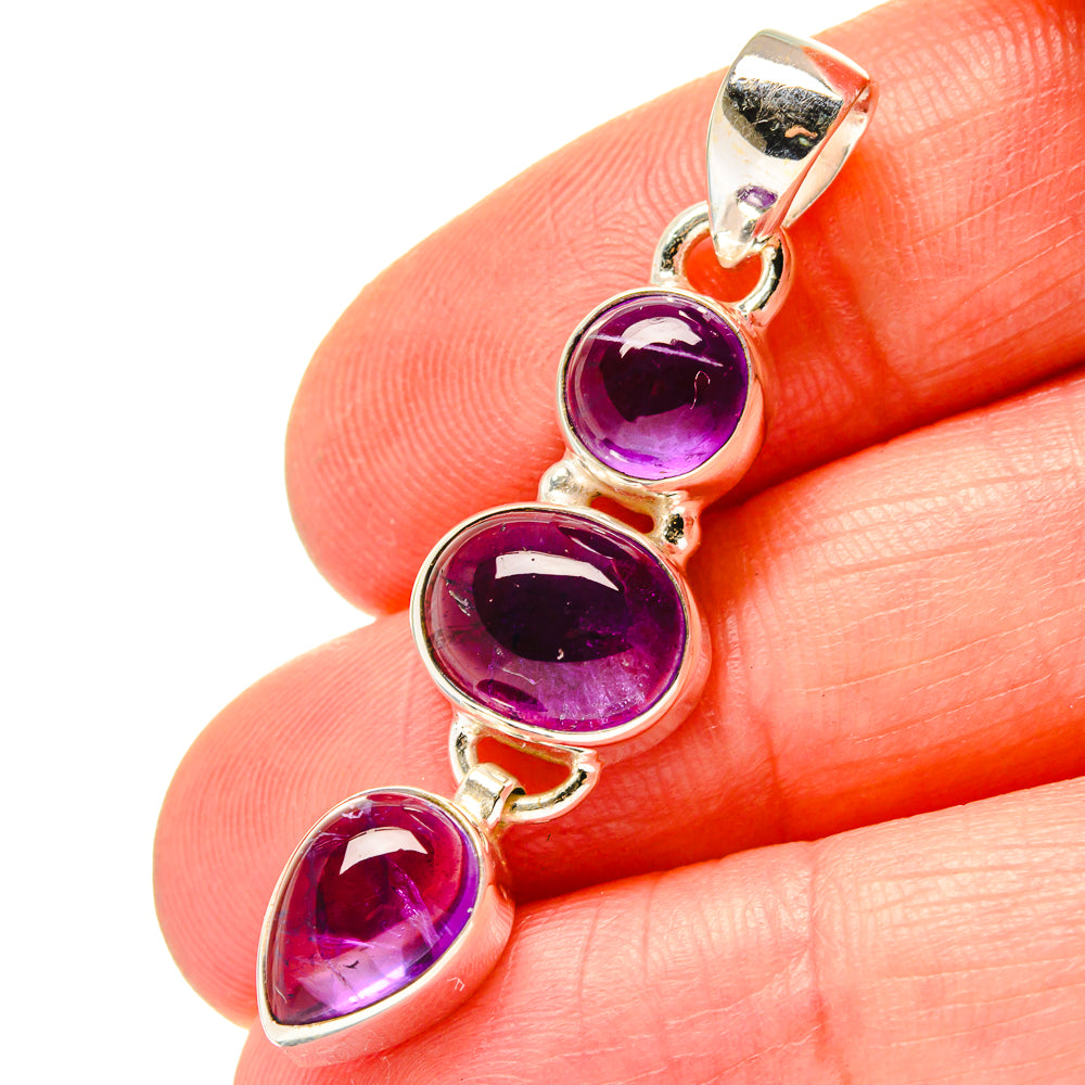 Amethyst Pendants handcrafted by Anasilvercos - PD17129