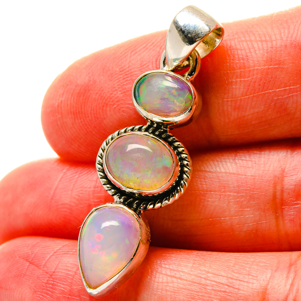 Ethiopian Opal Pendants handcrafted by Anasilvercos - PD17136