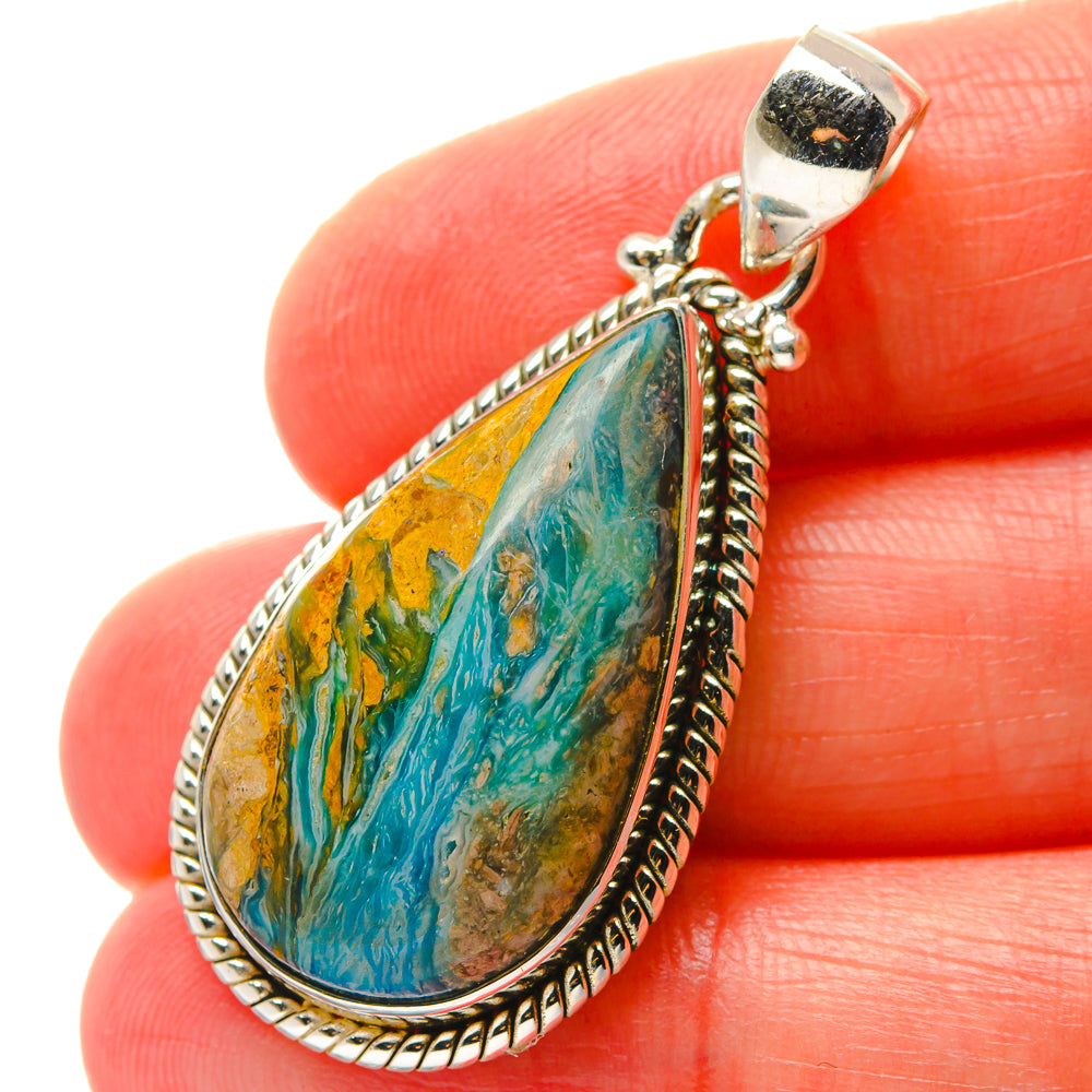 Peruvian Opal Pendants handcrafted by Anasilvercos - PD17138