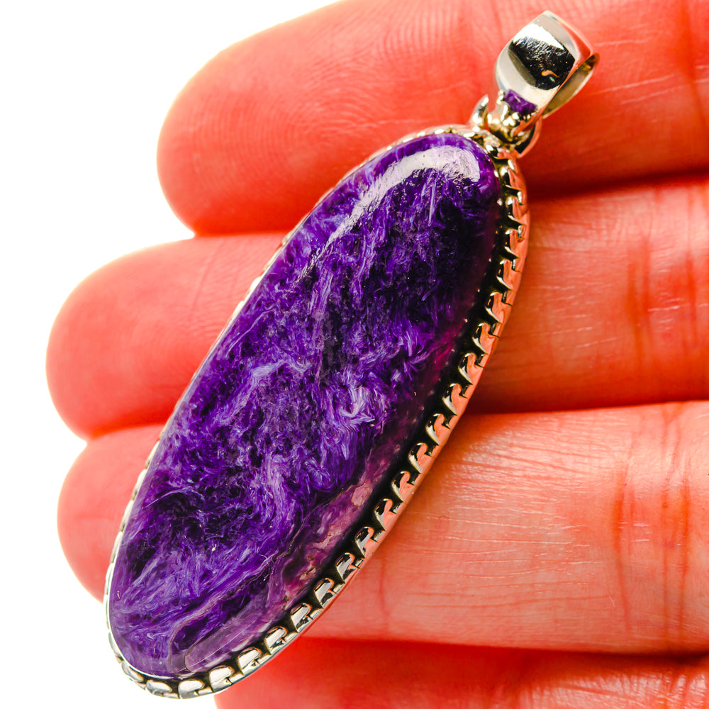 Charoite Pendants handcrafted by Anasilvercos - PD17159