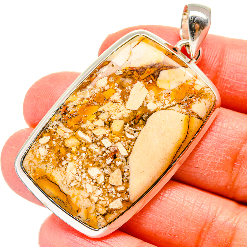 Brecciated Mookaite Pendants handcrafted by Anasilvercos - PD17182
