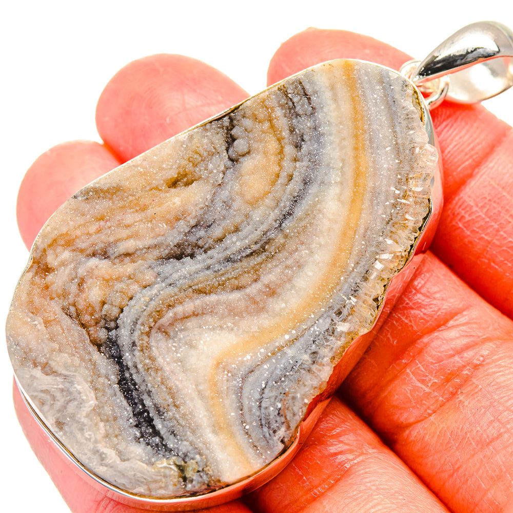 Desert Druzy Pendants handcrafted by Anasilvercos - PD17184