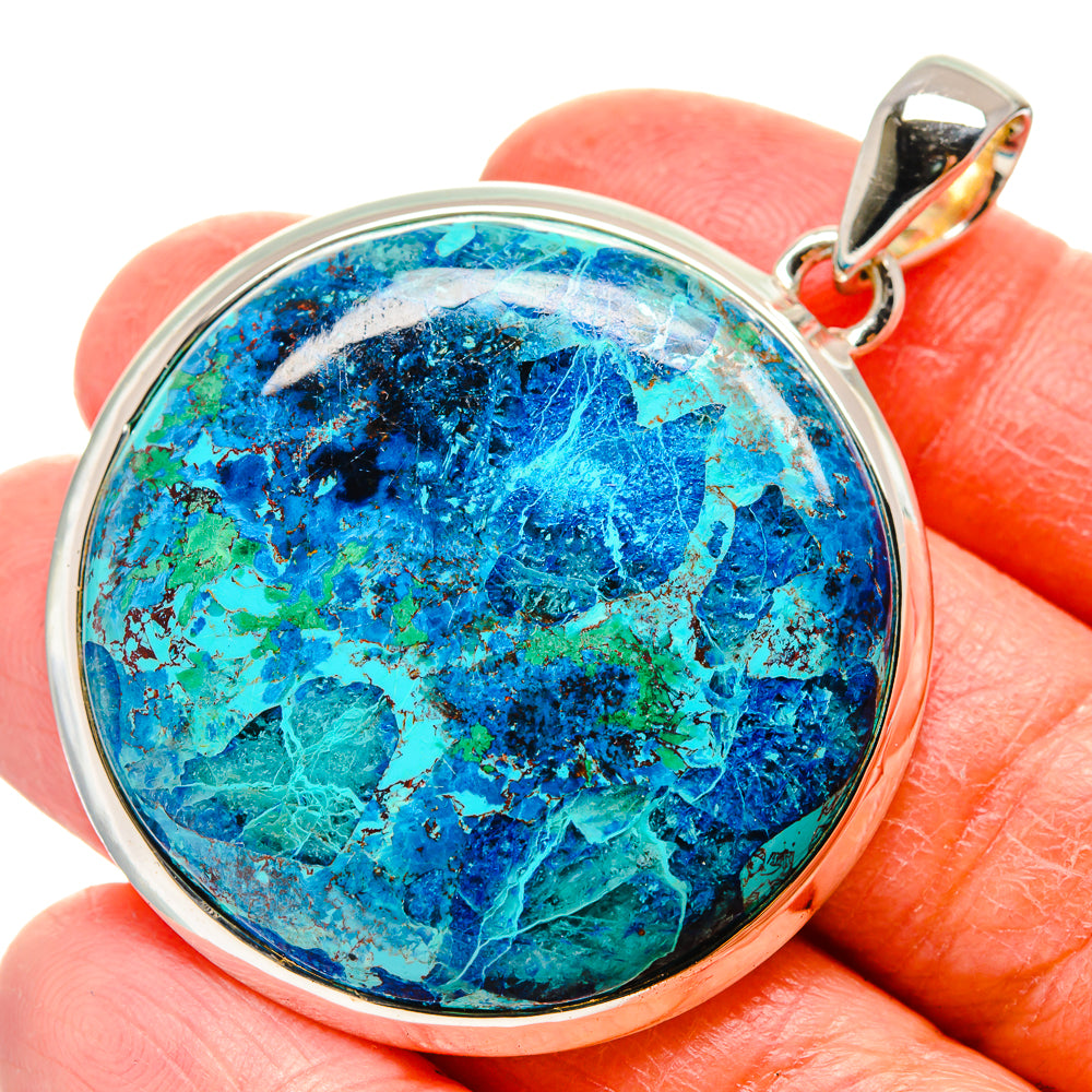 Chrysocolla Pendants handcrafted by Anasilvercos - PD17187
