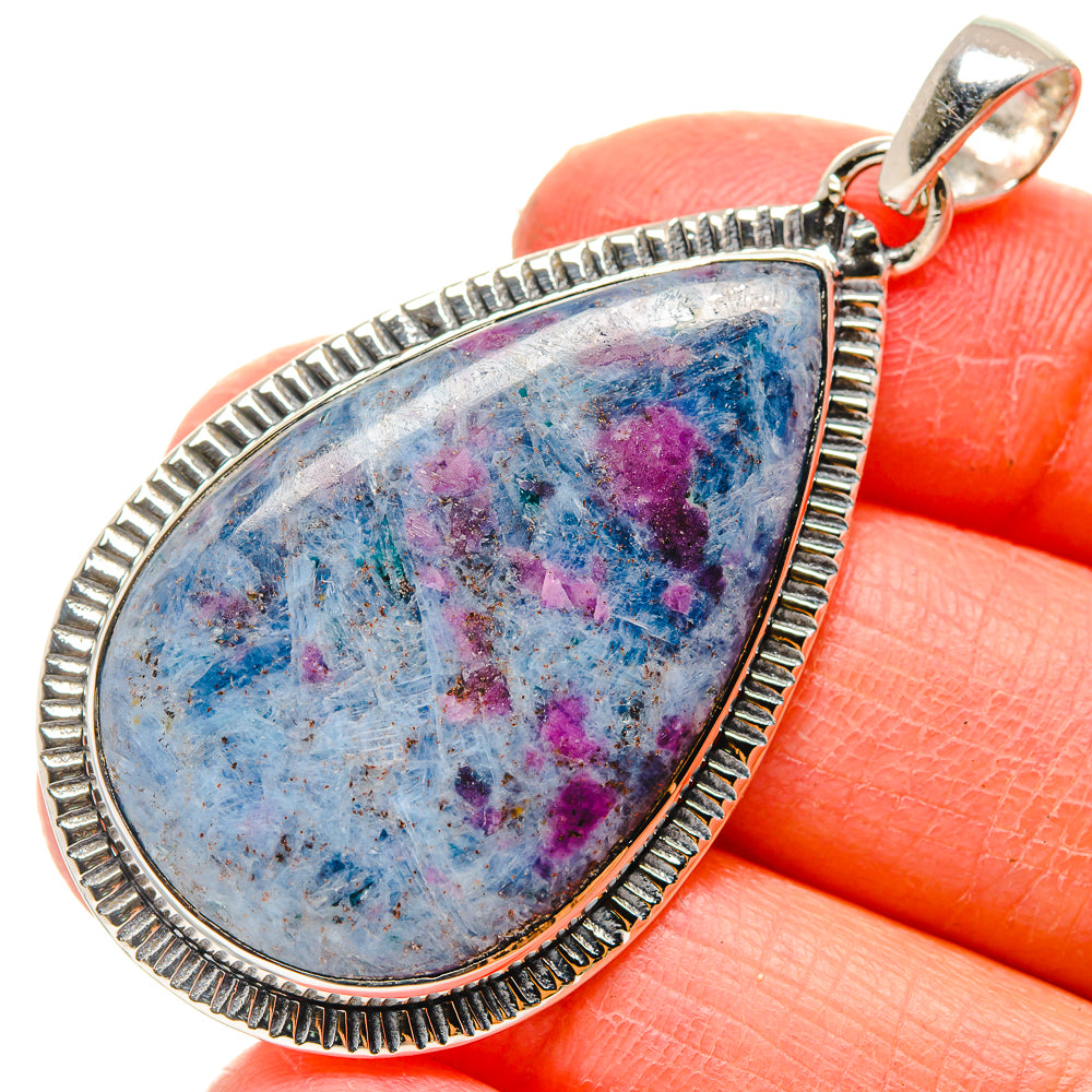 Ruby Fuchsite Pendants handcrafted by Anasilvercos - PD17192