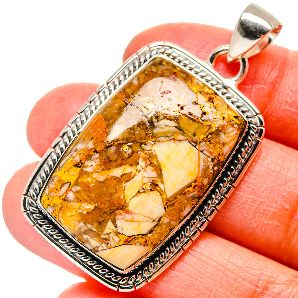 Brecciated Mookaite Pendants handcrafted by Anasilvercos - PD17195