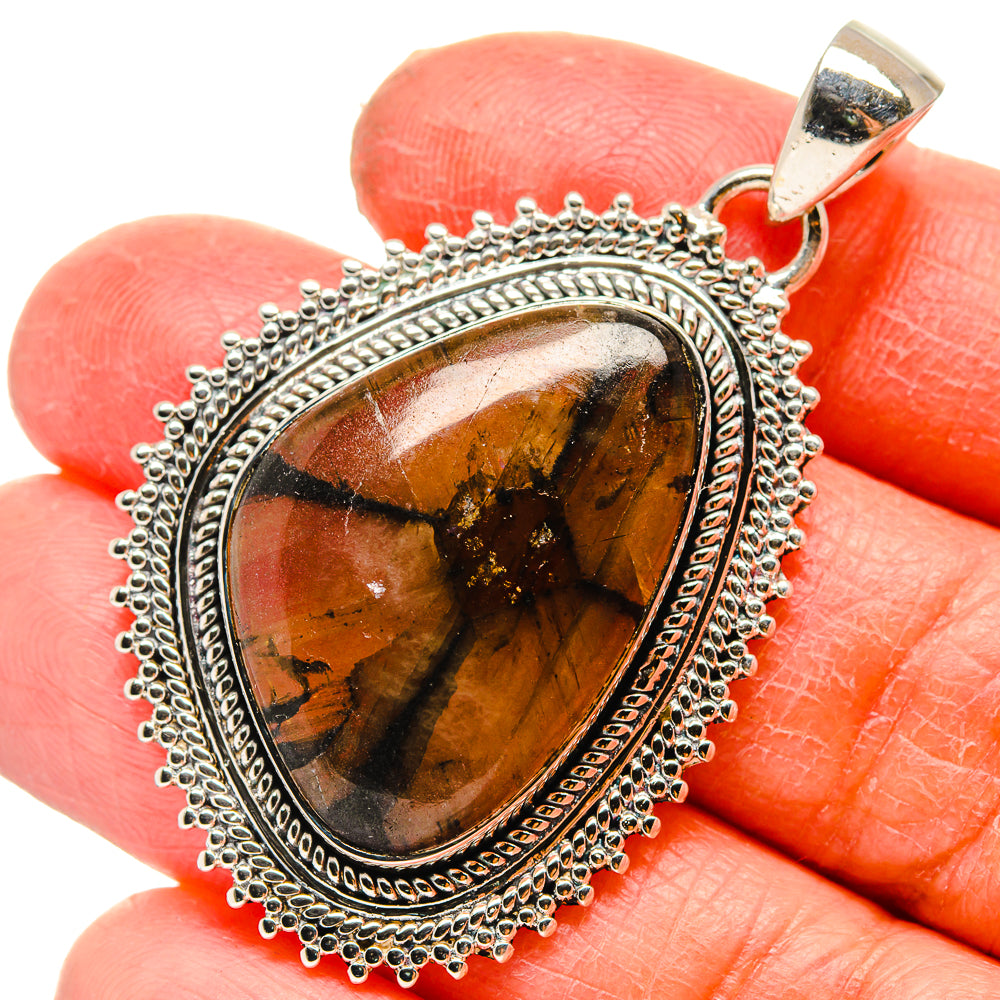 Chiastolite Pendants handcrafted by Anasilvercos - PD17217