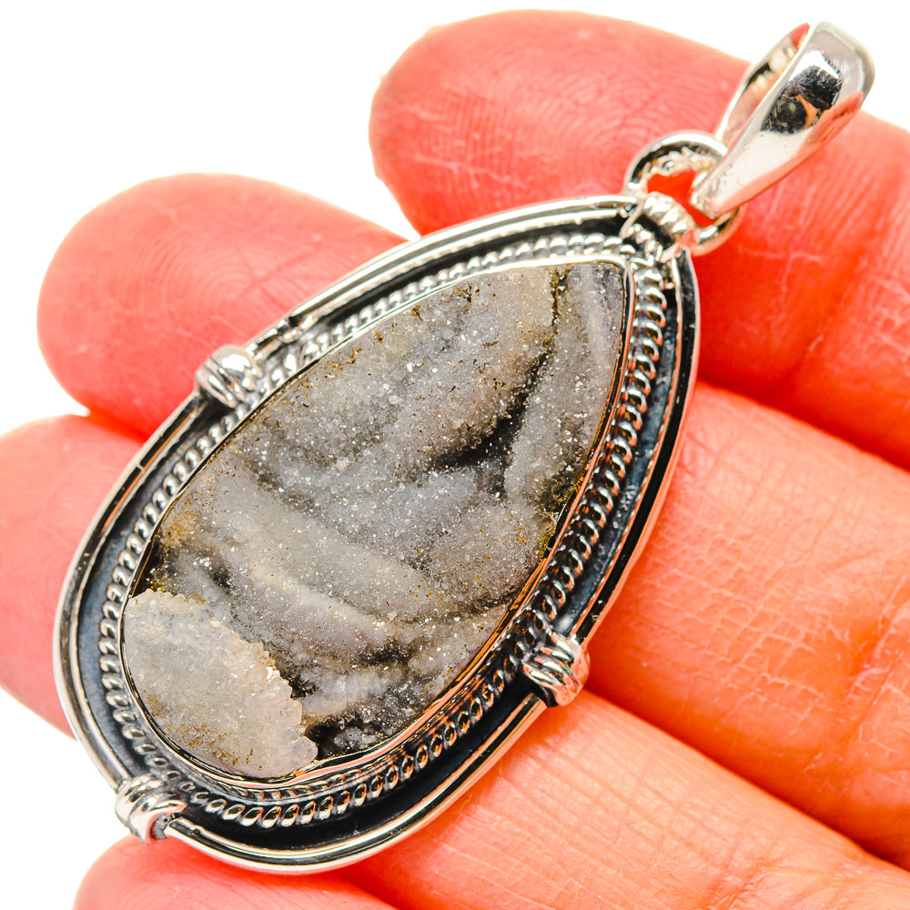 Desert Druzy Pendants handcrafted by Anasilvercos - PD17219