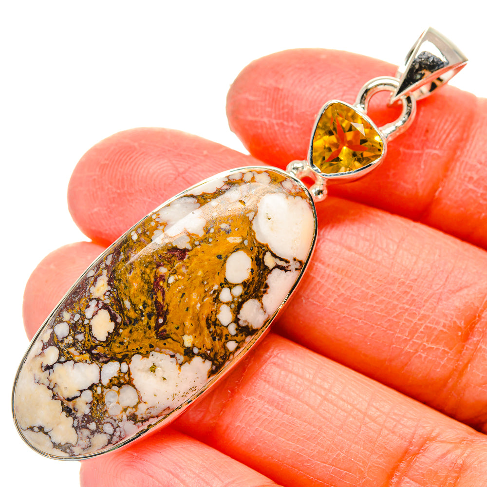 Peanut Wood Jasper Pendants handcrafted by Anasilvercos - PD17226