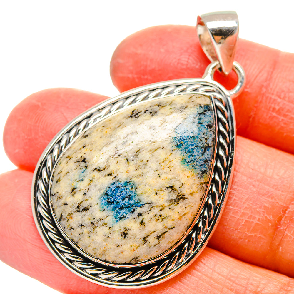 K2 Blue Azurite Pendants handcrafted by Anasilvercos - PD17232