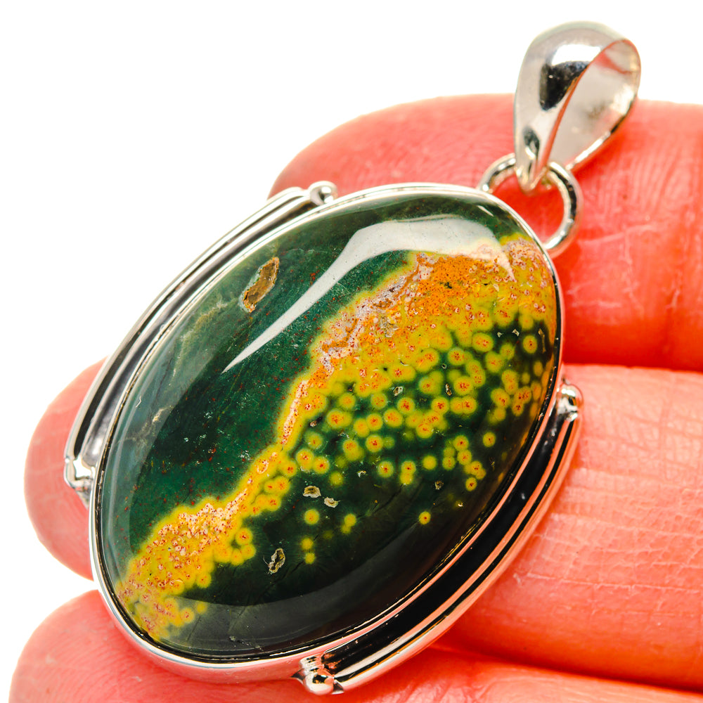 Ocean Jasper Pendants handcrafted by Anasilvercos - PD17242