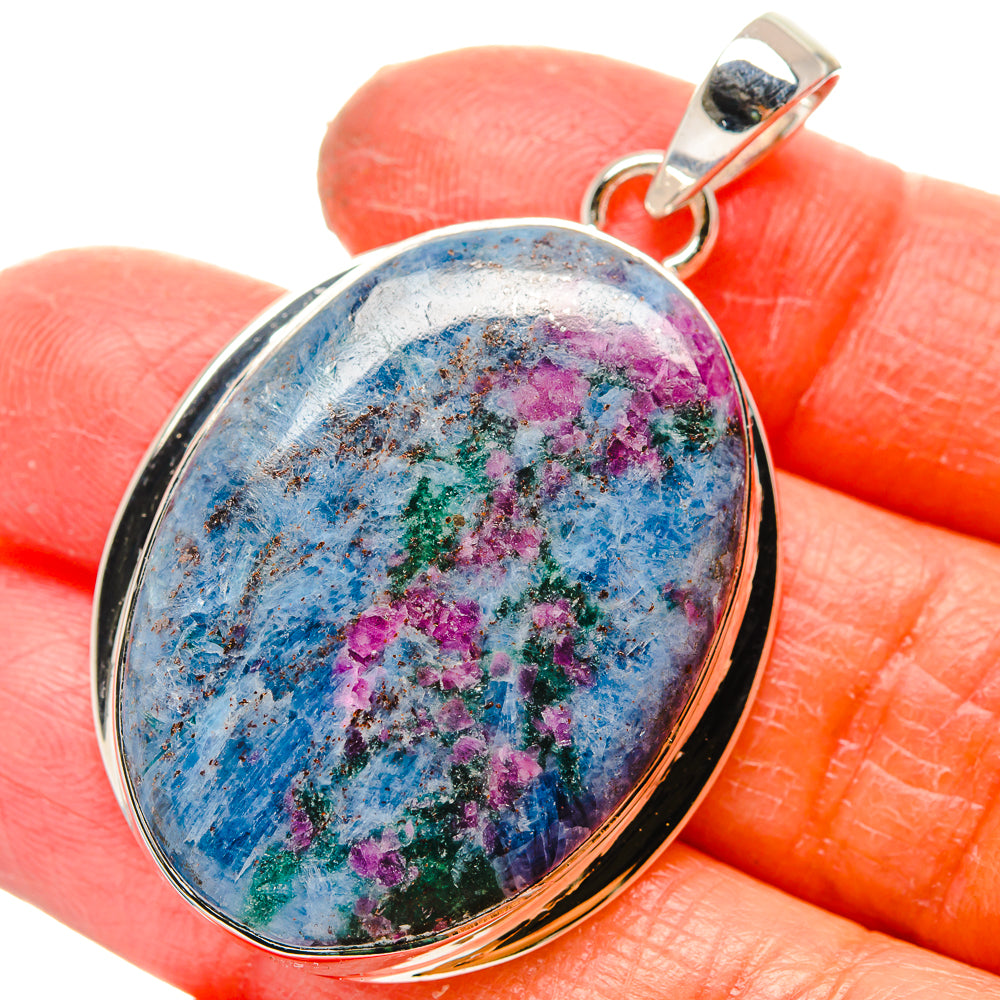 Ruby Fuchsite Pendants handcrafted by Anasilvercos - PD17248