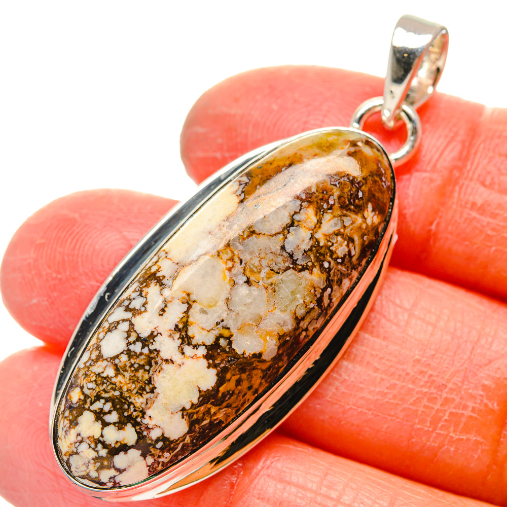 Peanut Wood Jasper Pendants handcrafted by Anasilvercos - PD17254