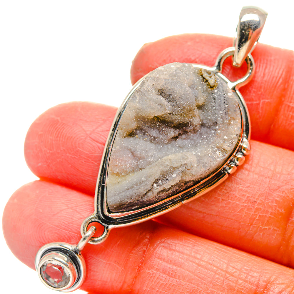 Desert Druzy Pendants handcrafted by Anasilvercos - PD17257