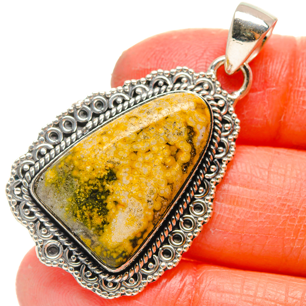 Ocean Jasper Pendants handcrafted by Anasilvercos - PD17260