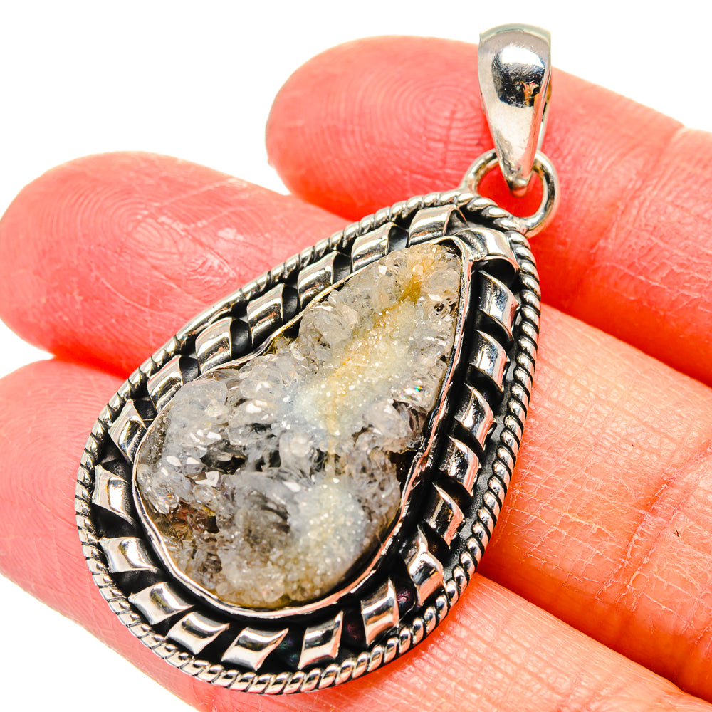 Desert Druzy Pendants handcrafted by Anasilvercos - PD17263