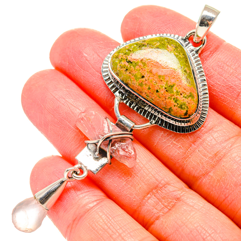 Unakite Pendants handcrafted by Anasilvercos - PD17264