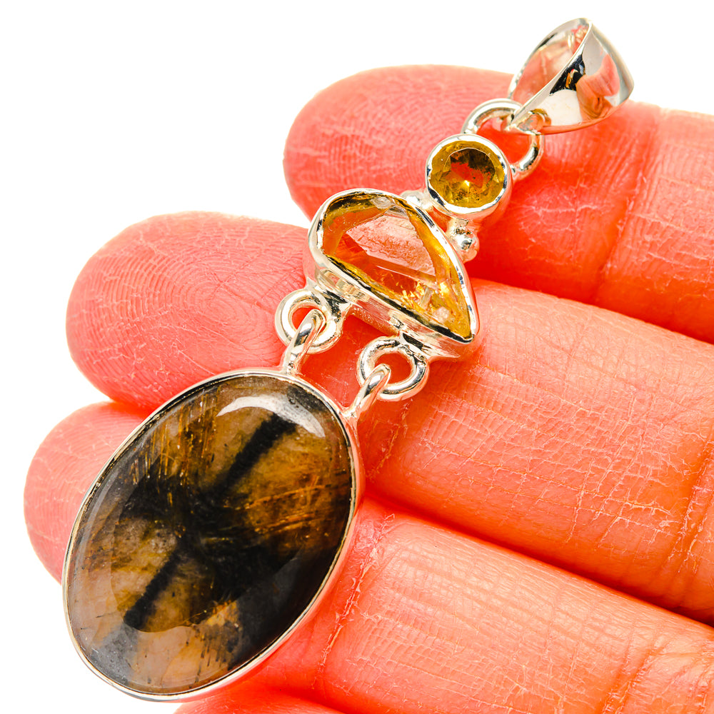 Chiastolite Pendants handcrafted by Anasilvercos - PD17287