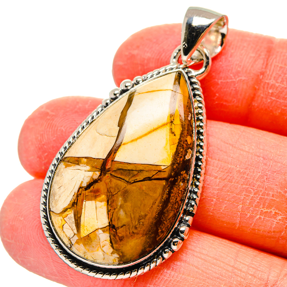 Brecciated Mookaite Pendants handcrafted by Anasilvercos - PD17292